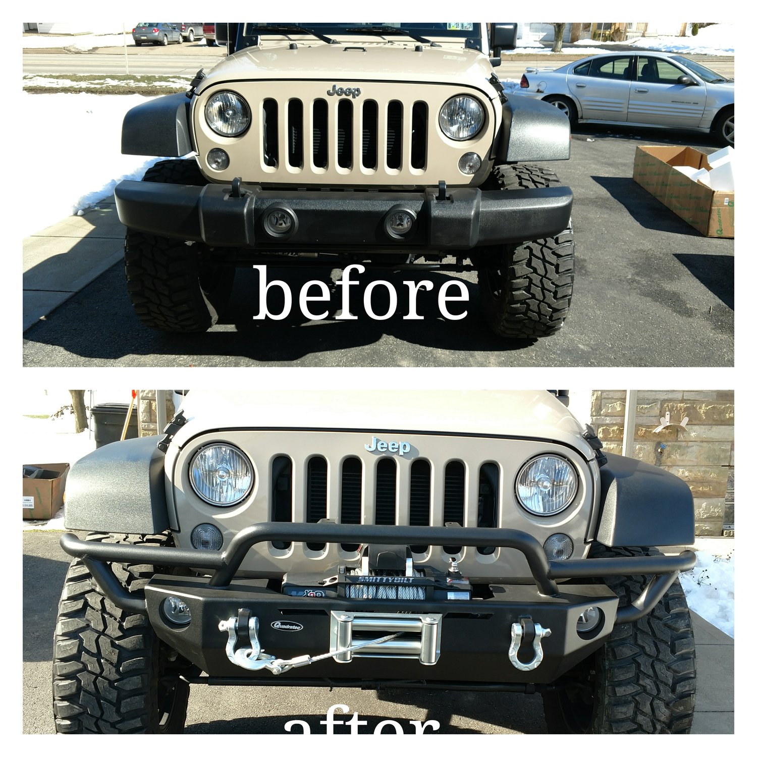 Quadratec QRC Front Winch Ready Bumper for 0718 Jeep Wrangler JK